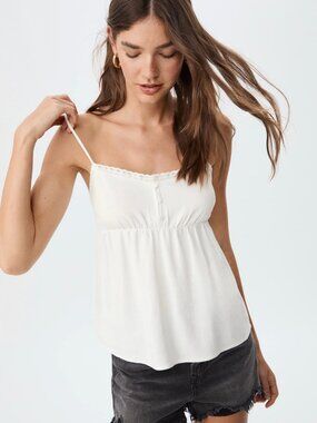 Stradivarius Spaghetti Strap Tank Top - L